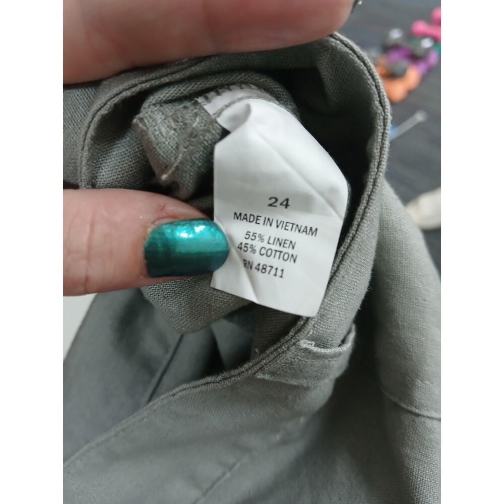 Falls Creek cropped cargo pants size 24 womens - Picture 8 of 10